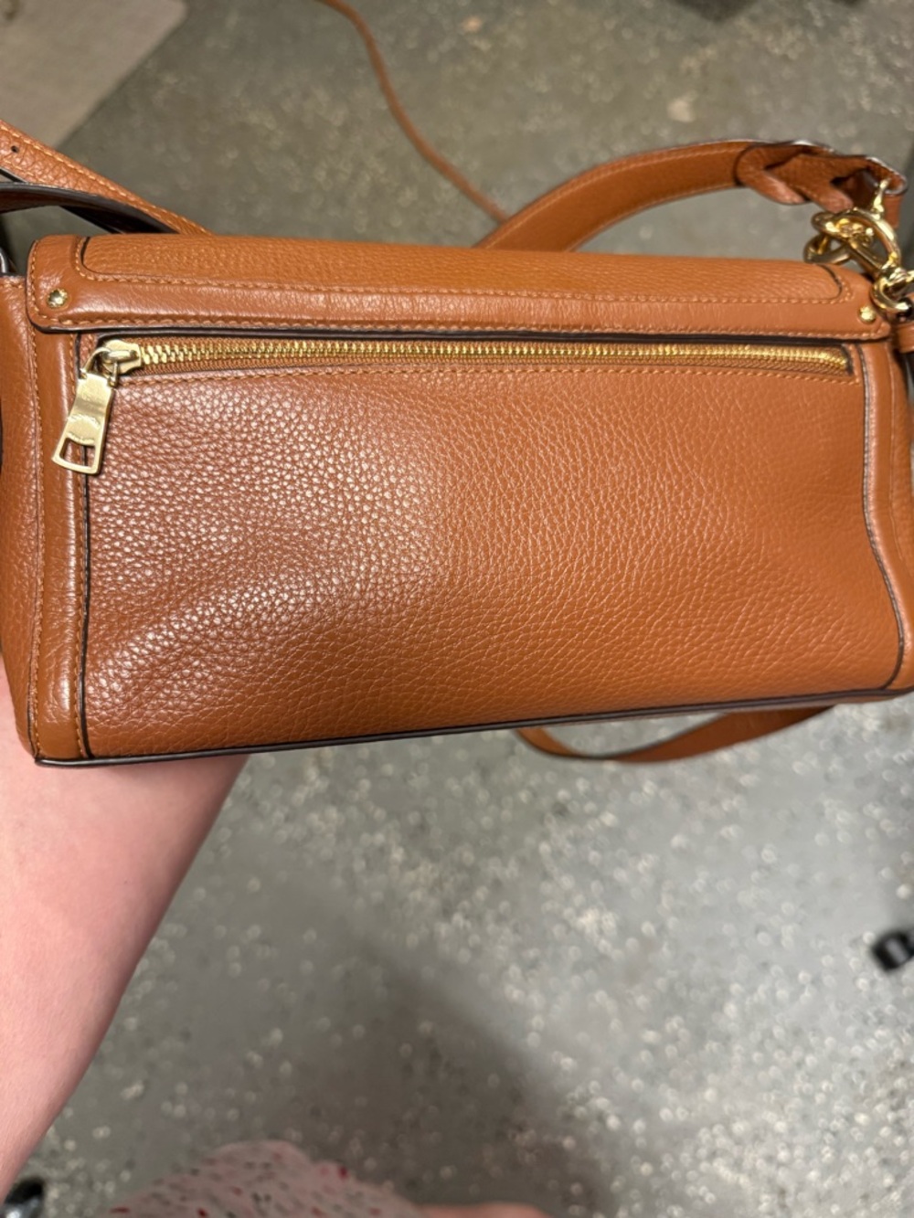 Coach Jade with Daisy Appliqué Brown Leather Crossbody - Picture 6 of 7